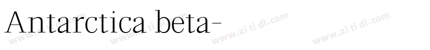 Antarctica beta字体转换